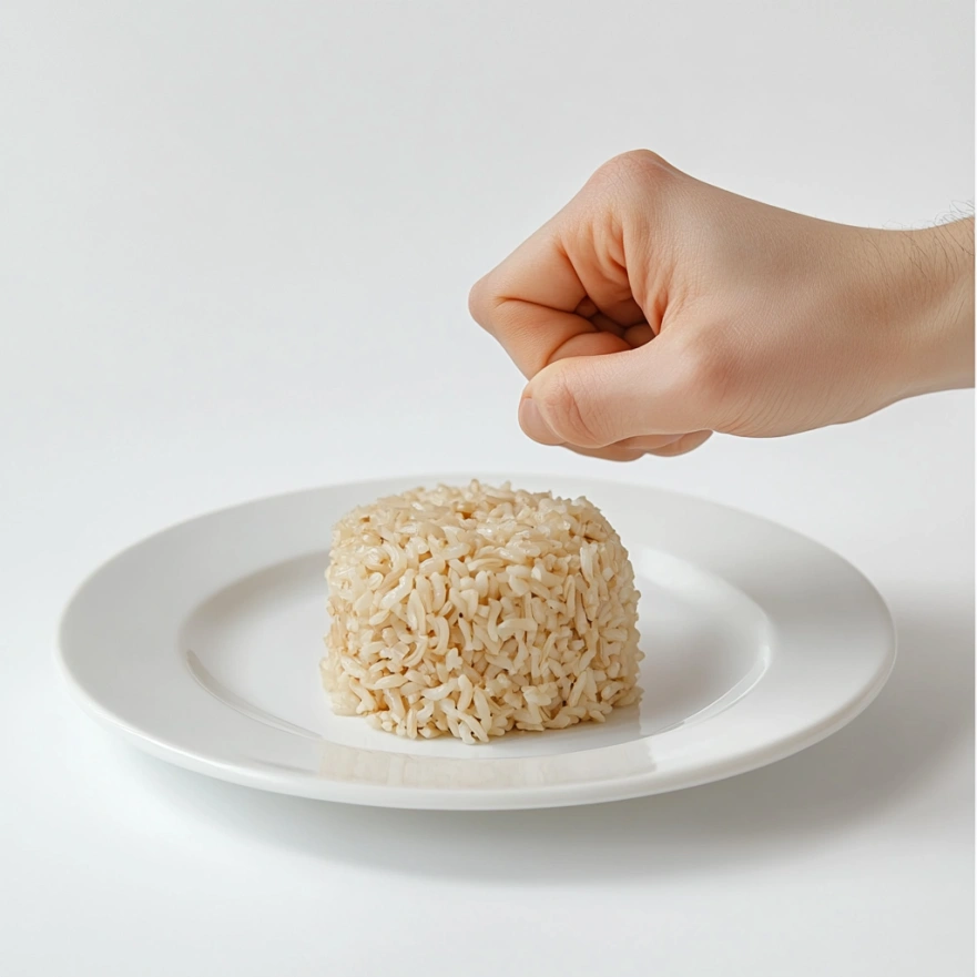 Порція вуглеводів розміром з кулак